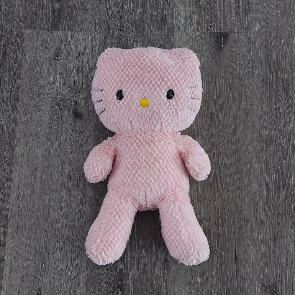 Build a Bear Hello Kitty Pink Waffle Sanrio Plush 2011 Retired BABW 19” - No Bow